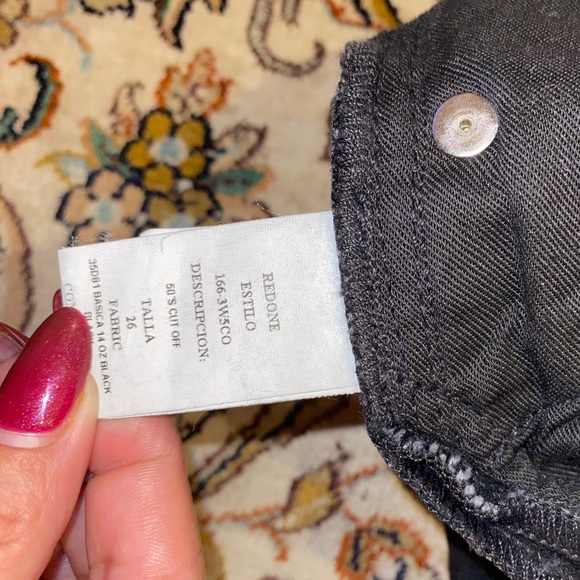 Re/done 50s cutoff shorts / black / size 26 - Picture 6 of 6